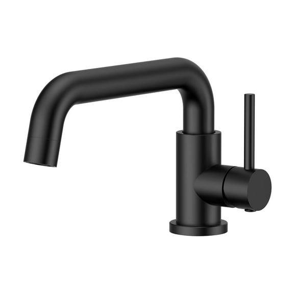 Single Hole Single Handle Bathroom Faucet in Black