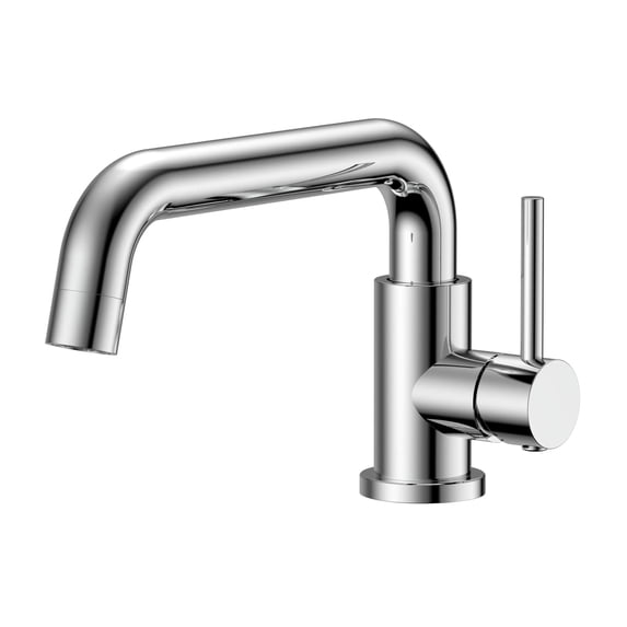 Single Hole Single Handle Bathroom Faucet in Polished Chrome