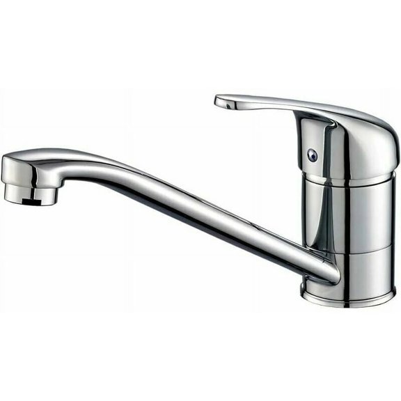 Single-Hole Solid Brass Kitchen Faucet Corrosion-Resistant 360 Swivel Spout Timeless Design with Rust-Proof Finish Easy DIY Install for Home Sink Durable Brass Construction