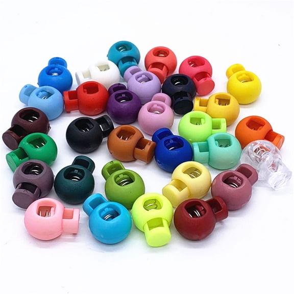 Single Hole Spring Cord Toggle for Drawstrings, Bags, Clothing, Paracord