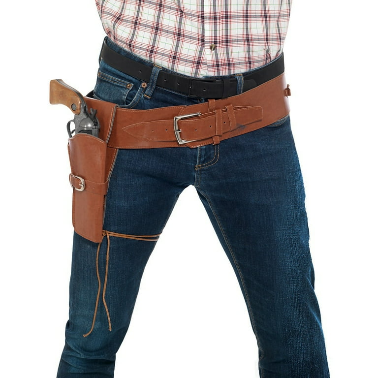 Faux Leather Single Holster with Belt Faux Leather Single Holster with Belt