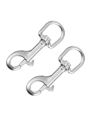 2 Heavy Duty Steel Swivel Eye Bolt Snap Hook Pet Leash Key Chain