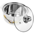 thumbnail image 1 of Single Hot Pot with Lid Pans Cooking Pot Braising Pan with Lid Stainless Steel Pots Serving Pots Individual Baby, 1 of 6