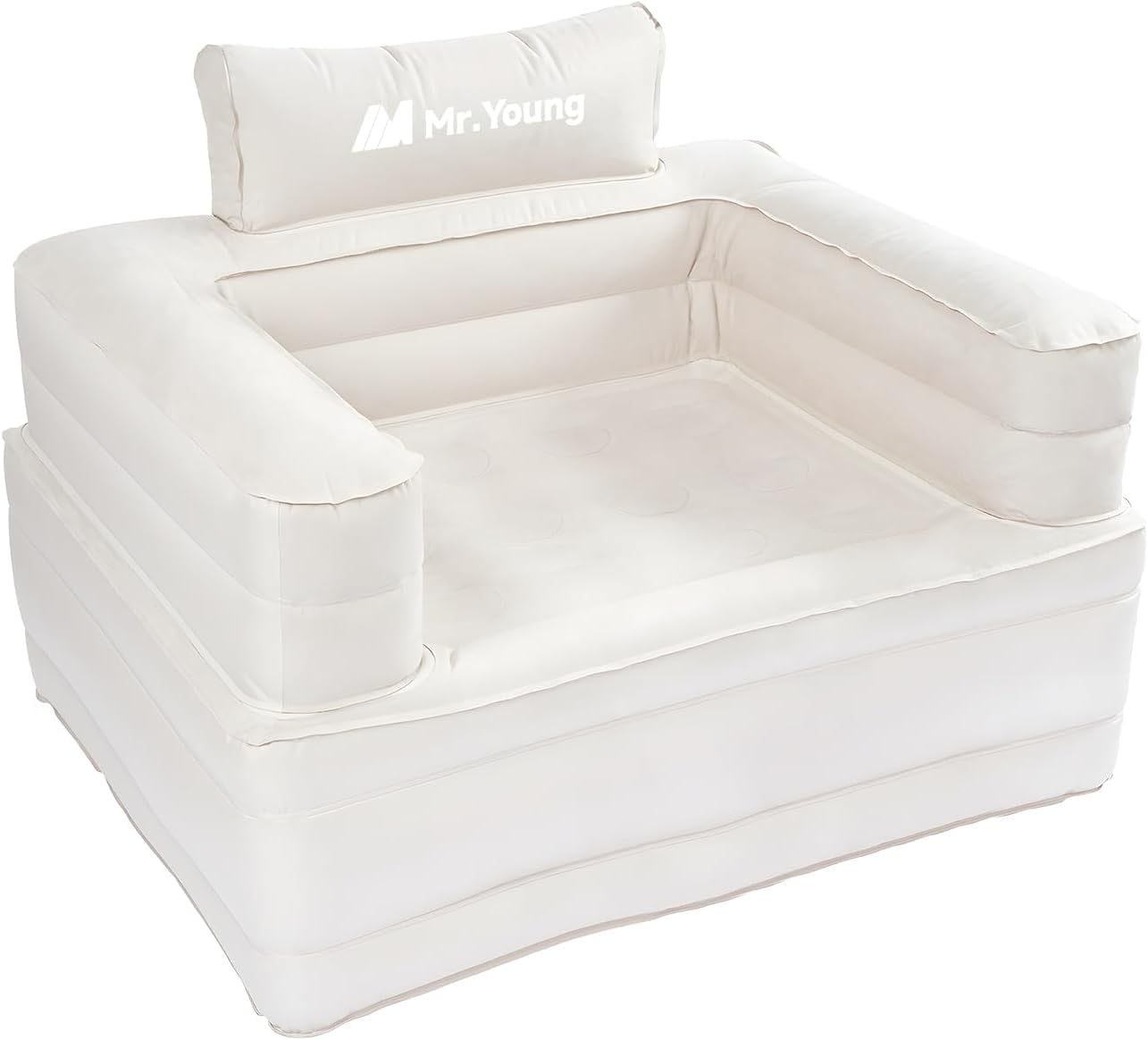Single Inflatable Chair Sofa, Camping Lounger for Rest, Integrated Outdoor Air Sofa, Blow Up