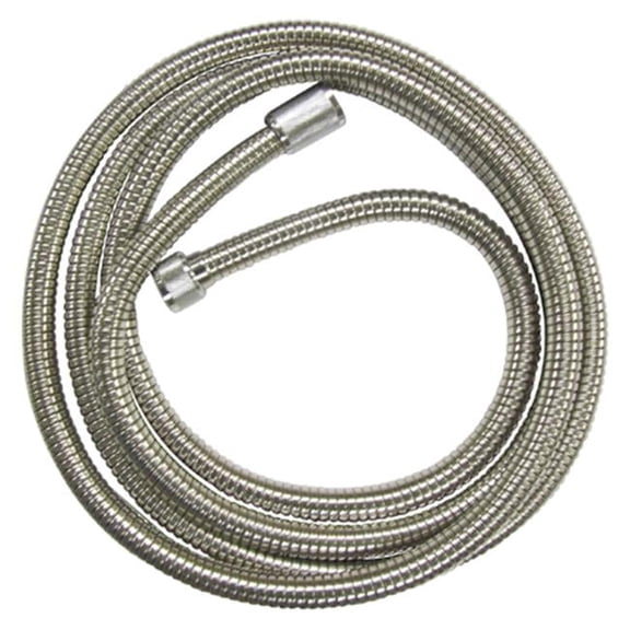 Single Interlock Shower Hose - 96 Inches - Polished Chrome Finish