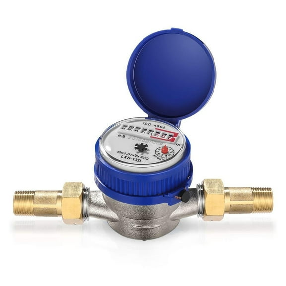Single Jet Water Meter Brass Water Meter Home And Garden Use Flow Water Meter ,Accurate Measurement