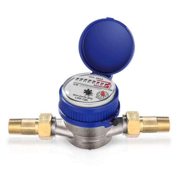 Single Jet Water Meter Brass Water Meter Home And Garden Use Flow Water Meter ,Accurate Measurements