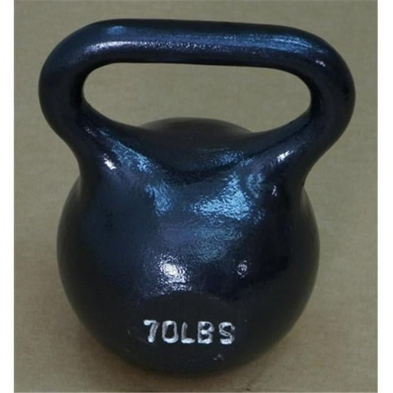 Single Kettlebell, Black - 70 lbs