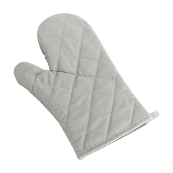 Single Kitchen Cooking Microwave Oven Glove Mitts Pot Pad Heat Proof Protection - Heat-Resistant Microwave Mitts For Grey, Single-Pack, One Size, For Cooking Baking Grilling