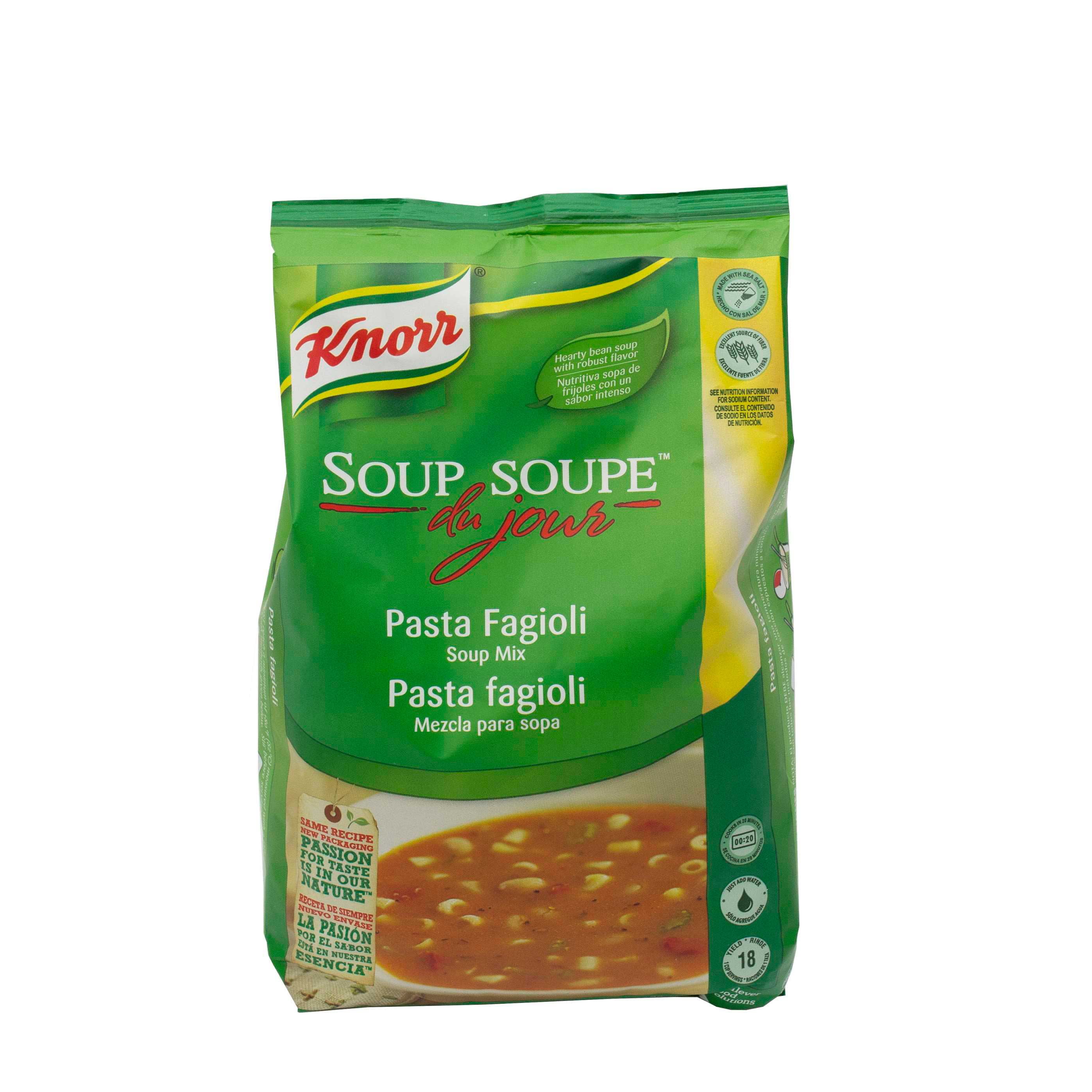 Single Knorr Professional Soup du Jour Pasta Fagioli Soup Mix, 30 Ounce