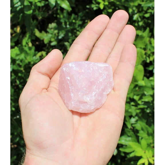 Single LARGE Rough Rose Quartz Raw Crystal Love Stone Natural Specimen (2"-3")
