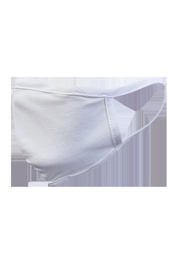 Single Layer Face Mask, White