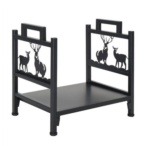 Single Layer Firewood Holder With Animal Pattern