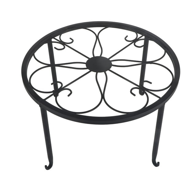 Single Layer Iron Plant Stand Floor Standing Simple Low Plant Pot Stand