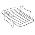 thumbnail image 1 of Single-Layer Rectangular Stainless Steel Air Fryer Rack, Removable Mesh Tray for Grilling, Frying, Steaming & Dehydrating, Cooking Stand for Oven, Microwave & Pressure Cooker, 1 of 5