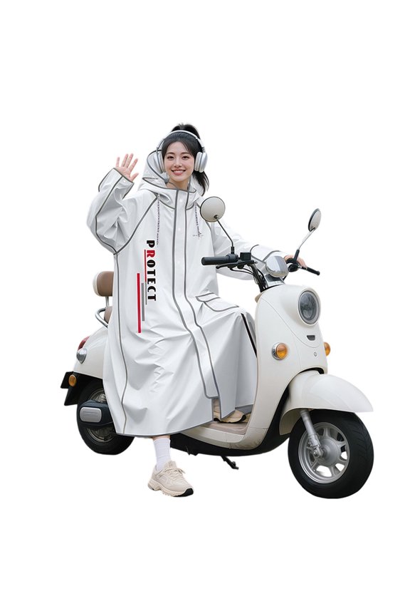 Single Layer Waterproof Motorcycle Rainwear Raincoat Quick Dry Breathable Armpit Vents Included For Adults