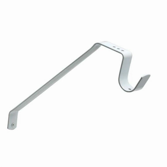 Single Leaf Shelf & Rod Support Bracket, White
