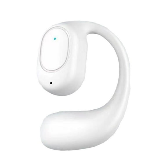 Single Left Ear Bluetooth Headset with 6-Hour Battery and 10M Range in Black or White