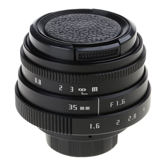 Single Lens 35mm Manual Lens F1.6 Large Blurred Portrait C-Mount Transfer Single Camera Accessory