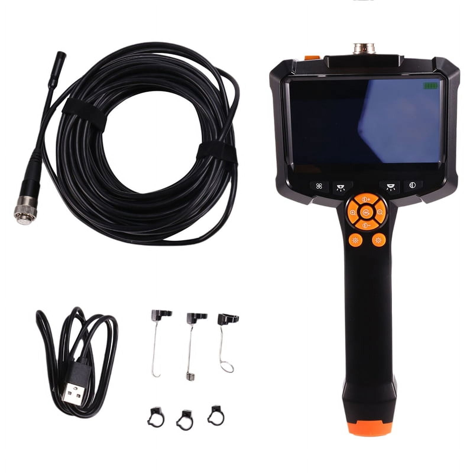 Single Lens Endoscope Inspection Camera 4.3 IPS Screen Handheld Inspection Camera 1080P 8MM Endoscope Camera with Light