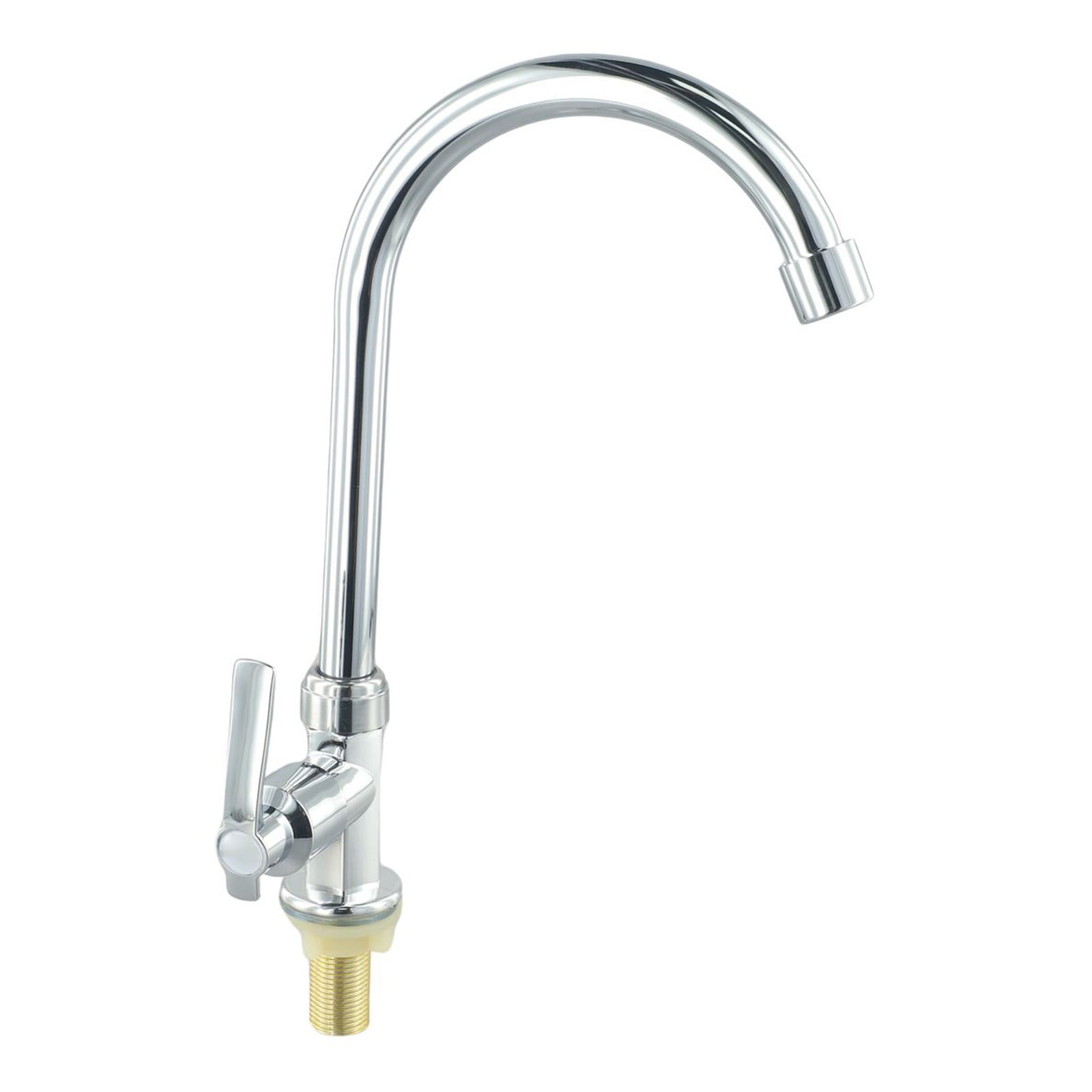 Single Lever Cold Water Faucet for Kitchen Sink Water Saving Tap Plastic Stee Includes Installation Kit Bathroom Sink Faucet