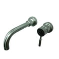 thumbnail image 1 of Single Lever Handle Wall Mount Sink Faucet - Satin Nickel, 1 of 1