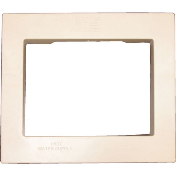 Single Lever White Washing Machine Box Trim Plate