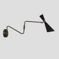 thumbnail image 1 of Single Light Articulated Stilnovo Style Sconce Mid-Century Modern Brass Wall Lamp, 1 of 4
