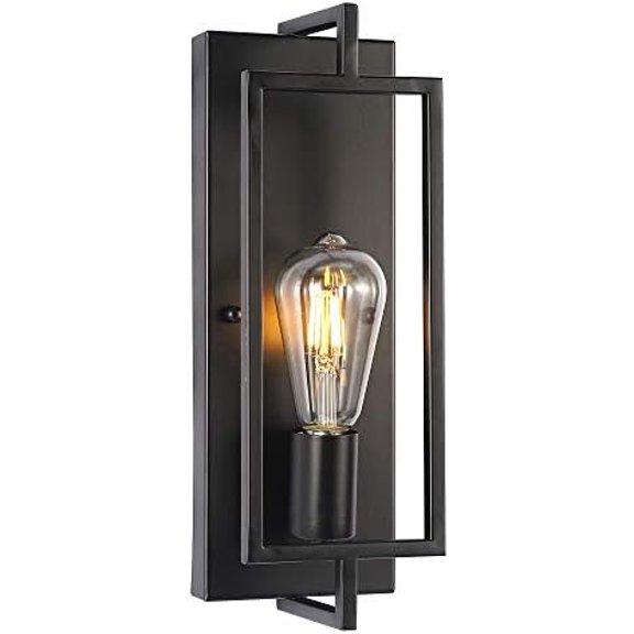 Single Light Black Bathroom Vanity Light Fixtures, Industrial Modern Wall Sconce Lighting for Hallway Bedroom Kitchen$$Tools & Hardware Other