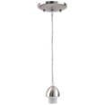 thumbnail image 1 of Single Light Nickel Mini Pendant Lit, 1 of 1