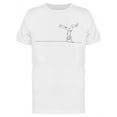 thumbnail image 1 of Single Line Capoeira Graphic T-Shirt Men -Image by Shutterstock, Male XX-Large, 1 of 2