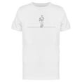 thumbnail image 1 of Single Line Drawing Skateboarder T-Shirt Men -Image by Shutterstock, Male 3X-Large, 1 of 2