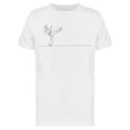 thumbnail image 1 of Single Line Jumping Kick T-Shirt Men -Image by Shutterstock, Male x-Large, 1 of 2