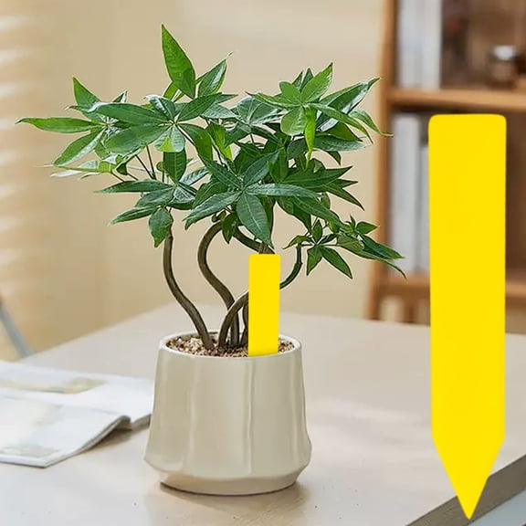 Single Line Label for s, Plastic Waterproof Tags, Small Gardening Labels for ing and Identification(Yellow)