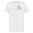 thumbnail image 1 of Single Line Motocross Art Tee Men's -Image by Shutterstock, 1 of 2