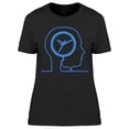 thumbnail image 1 of Single Line Neon Head T-Shirt Women -Image by Shutterstock, Female Medium, 1 of 2