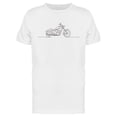 thumbnail image 1 of Single Line Retro Moto T-Shirt Men -Image by Shutterstock, Male 3X-Large, 1 of 2