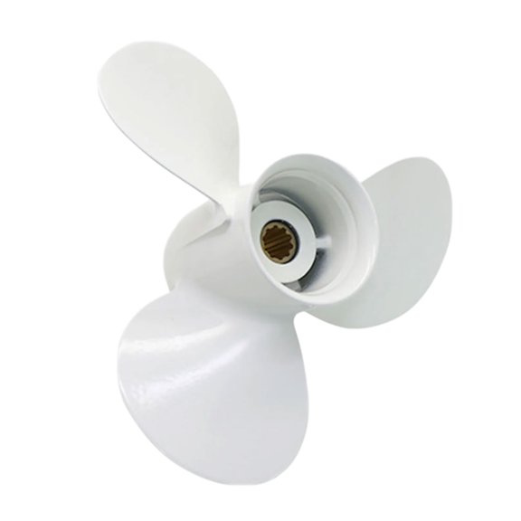 Single Marine Propeller Aluminum Construction Service Component, 9-7/8 X 11-1/4-F Size Reference, 664-45947-01EL, Replac