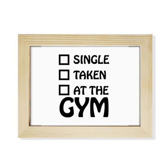 Single Married Gymnasium Choice Desktop Photo Frame Picture Art Decoration Painting 6x8 inch