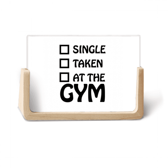 Single Married Gymnasium Choice Photo Wooden Photo Frame Tabletop Display