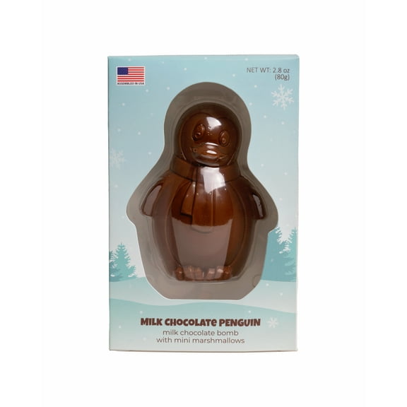 Single Milk Chocolate Penguin Cocoa Bombs