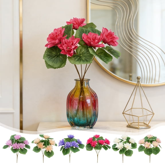 Single Mini Artificial Lotus Flower, Faux Water Lily Floral Decor, Realistic Fake Lotus for Buddha Hall Home Dining Table Fish Tank Spring Decor, Red