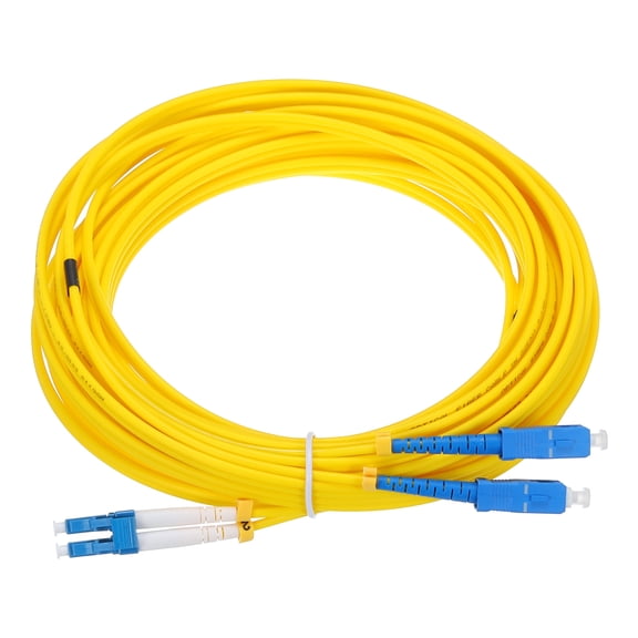 Single-Mode Duplex Fiber Patch Cable 10m/32.8Ft LSZH Fiber Optic LC-SC/UPC for Data Centers