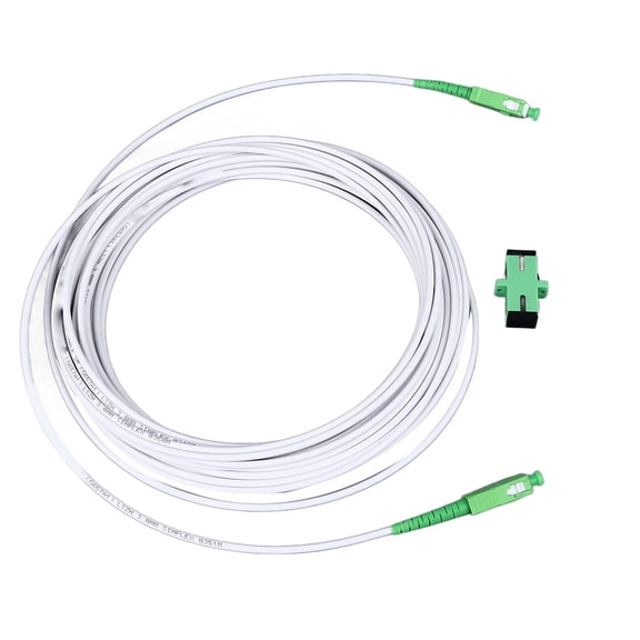 Single Mode Fiber Optic Patch Cable W/ Flange, Reliable Connection For Telecommunication Systems
