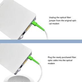 Single Mode Fiber Optic Patch Cable W/ Flange, Reliable Connection For Telecommunication Systems