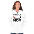 thumbnail image 1 of Single Mom Funny Dying Battery Joke Zip Hoodie Sweatshirt Women Brisco Brands X, 1 of 4