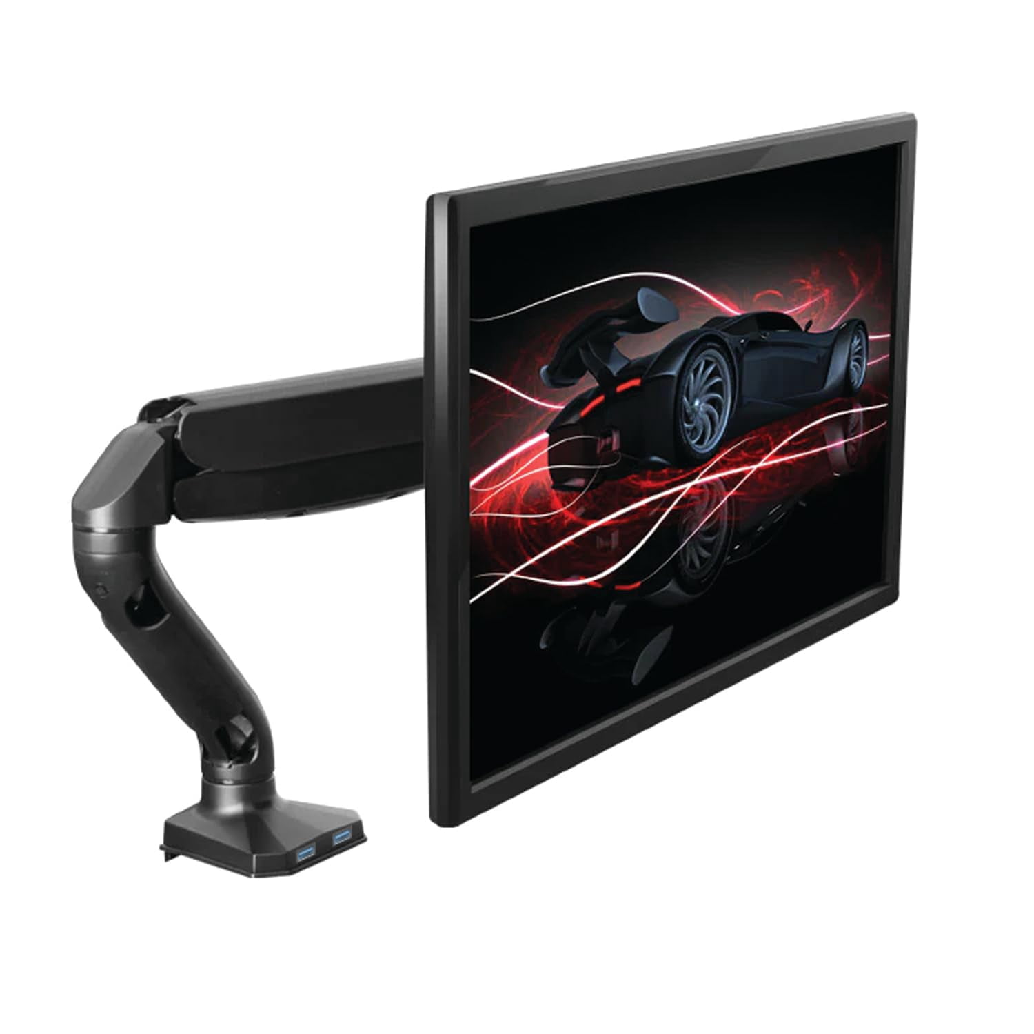 Single Monitor Arm Desk Mount, Computer Monitor Arm Mount w/2 USB Ports ...
