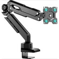 thumbnail image 1 of Single Monitor Desk Mount for 13-34 Inch Screens, Up to 22 lbs, PC Monitor Arm, Gas Spring, 75x75 & 100x100 VESA, Full Motion, Black, 1 of 5
