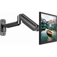 thumbnail image 1 of Single Monitor Wall Mount for 13 to 32 Inch Computer Screen, Gaming Monitor Wall Mount Arm Holds up to 17.6lbs, Height Adjustable Full Motion Wall Monitor Mount-VESA Mount 75x75,100x100, 1 of 5