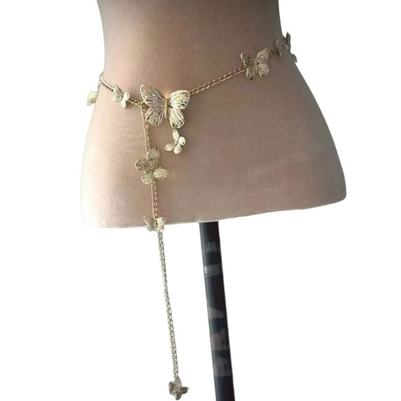 Single/Multi Layered Waist Chain Beaded Belly Chain Decoration with Floral Pearls Accent for Various Occasion